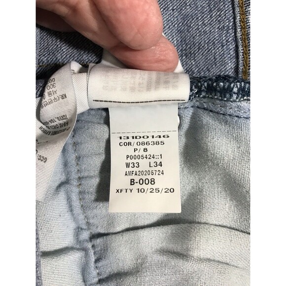 Abercrombie & Fitch Jeans Mens 33x34* Skinny Stretch Tapered Medium Wash Preppy - Picture 7 of 13